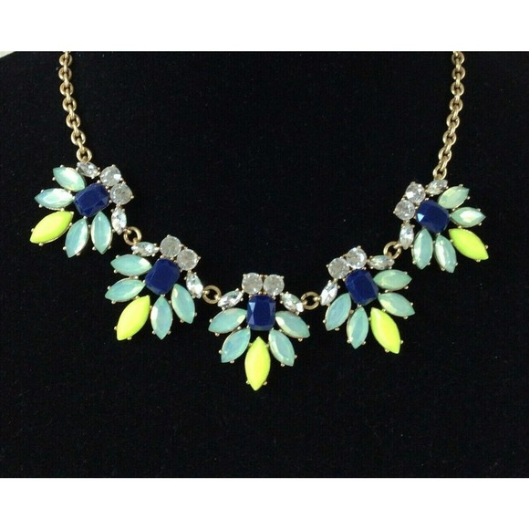 J.Crew Women's Chain Necklace Floral Pendants Gold - Picture 4 of 8